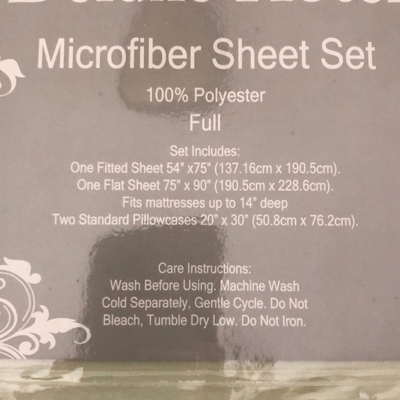 NWT Microfiber Full Sheets - Picture 3 of 5